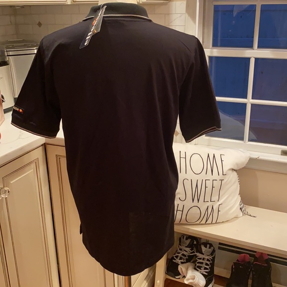 NWT POLO SHIRT SLEEVE GOLD BUTTON FRONT TOP w $4.99 Reduced Shipping - Picture 6 of 12